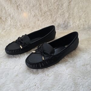 Michael Kors Sutton Moccasins – Classic Black & Gold (NWOT) Size 8m